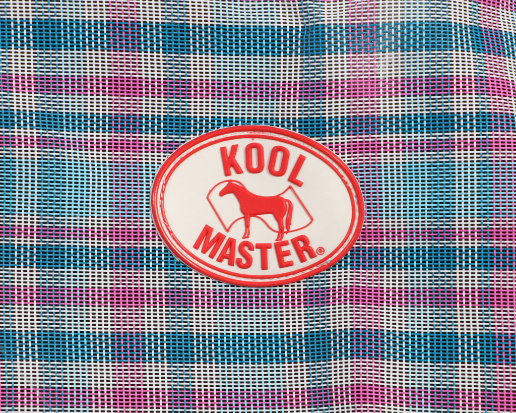 Kool Master PVC Shade Mesh Horse Rug Combo - Ice Blue/Pink