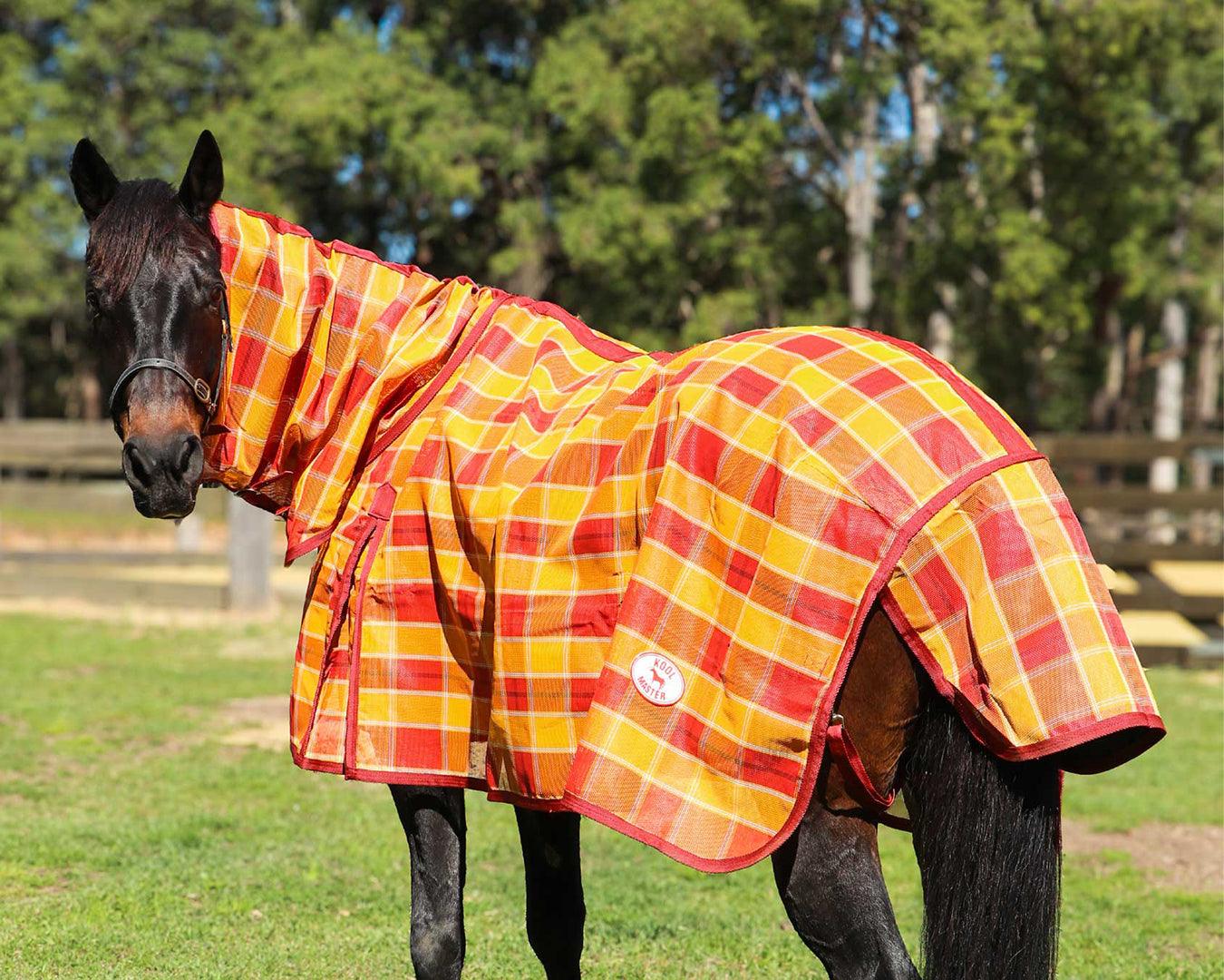 Mesh Crossover Rugs Kool Master PVC Shade Mesh Horse Rug Combo | Summer Rugs – Greg Grant ...