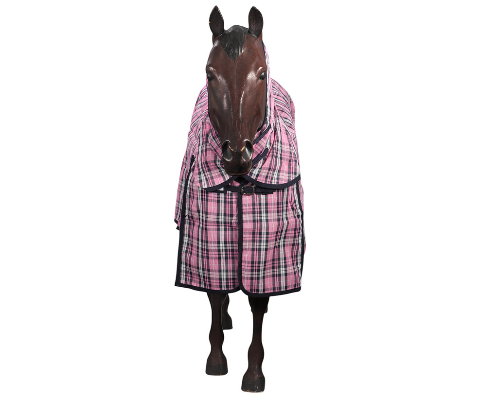 Kool Master PVC Shade Mesh Combo Long Drop Combo - Pink/Navy