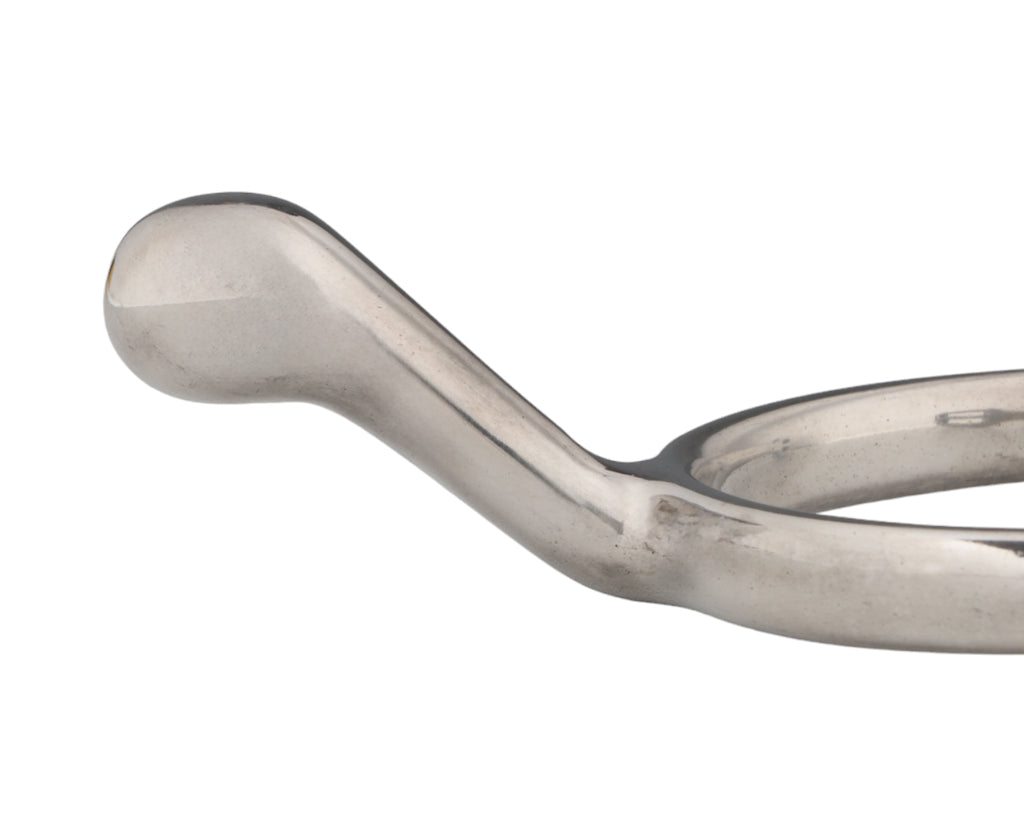 Swan Neck Dressage Spurs w/Plain Knob