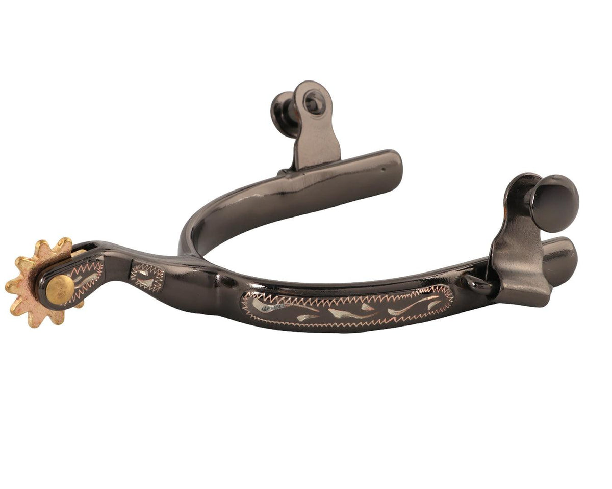 Midnight Silver Roping Spurs – Greg Grant Saddlery