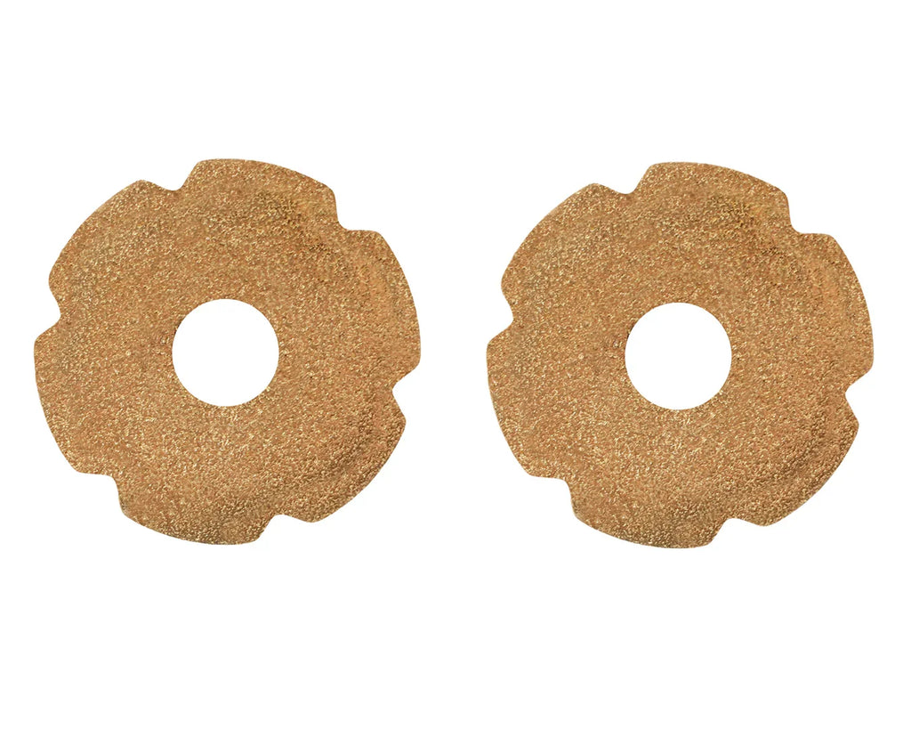 Small Brass Spur Rowels | 6 Point Rounded