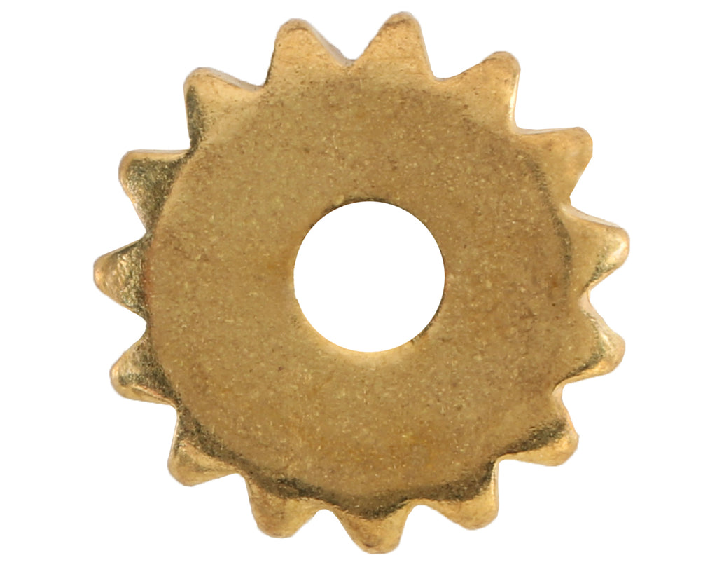 Small Brass Spur Rowels - 15 Point