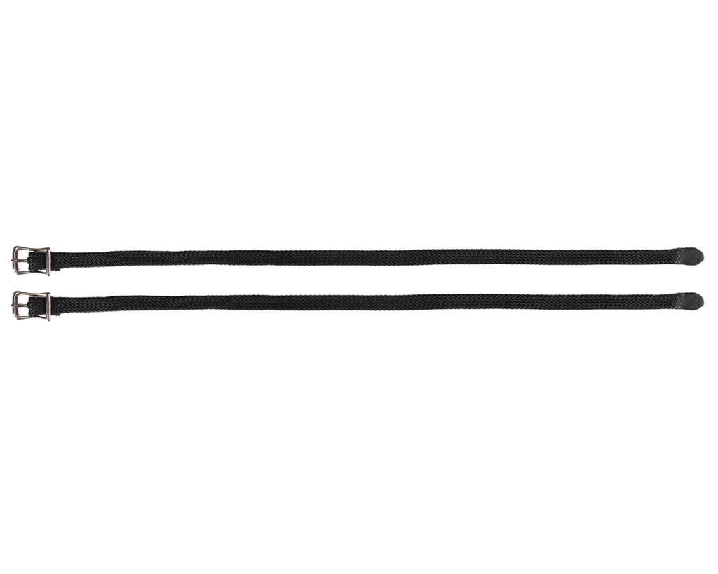 Economy Nylon Spur Straps - made with braided black nylon