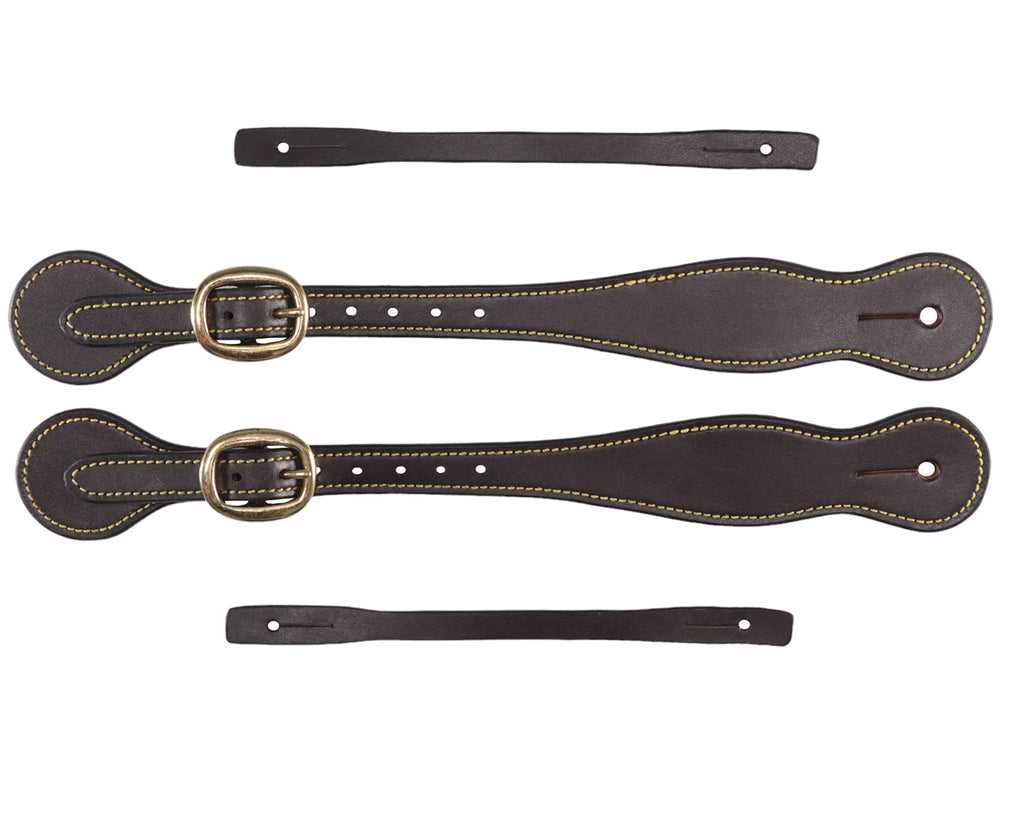 Sidney Hamilton Stockman Spur Straps - made with premium quality leather and sewn edges