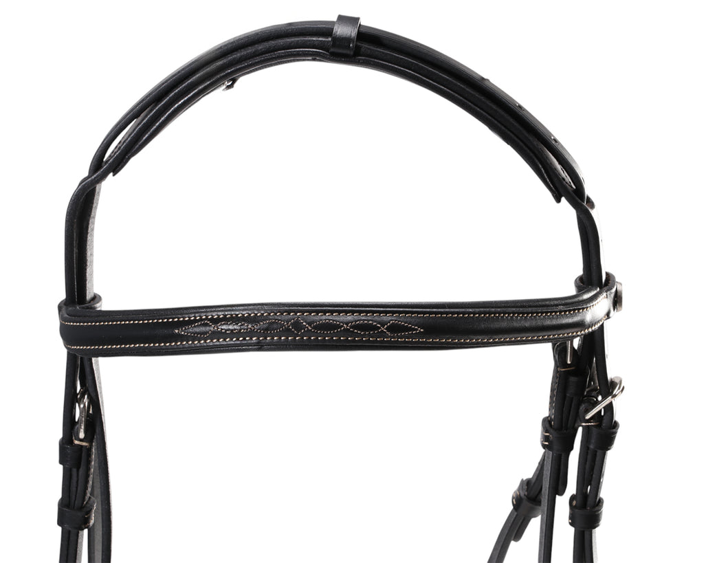 Sterling Figure Eight Bridle with Reins - Black