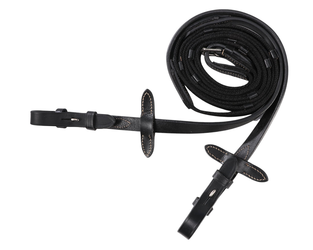 Sterling Figure Eight Bridle with Reins - Black