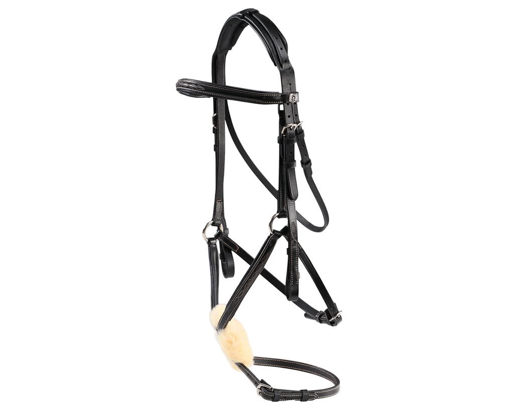 Sterling Figure Eight Bridle with Reins - Black