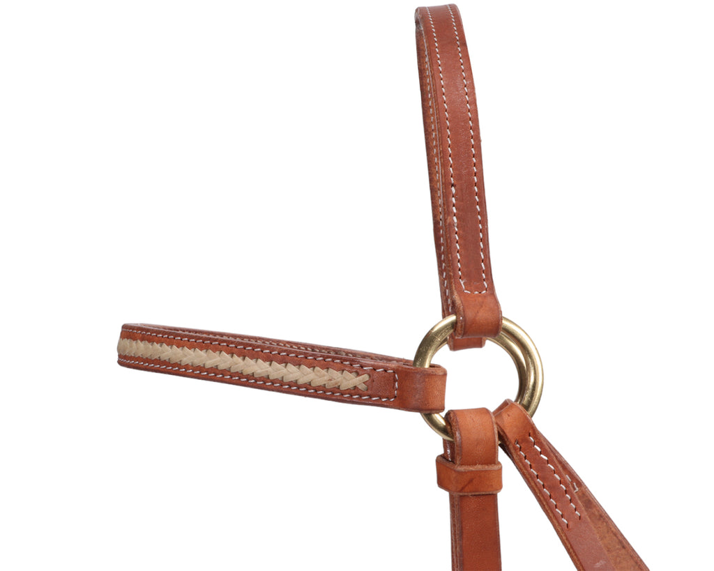 Fort Worth Barcoo Bridle w/Natural Rawhide 5/8"