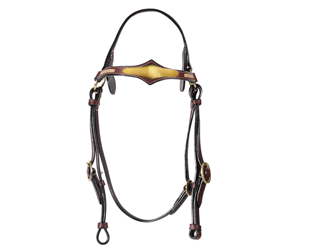 Fort Worth Shaped Barcoo Brass Bridle