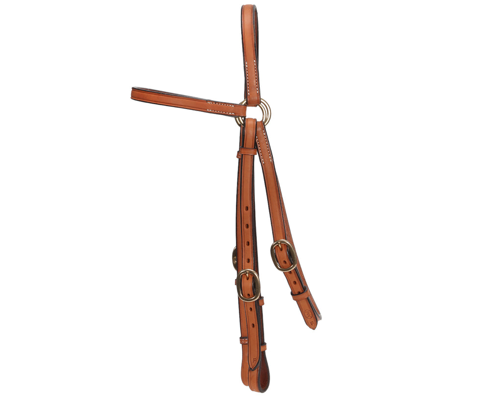 Fort Worth 5/8" Barcoo Bridle Head - Chestnut Leather