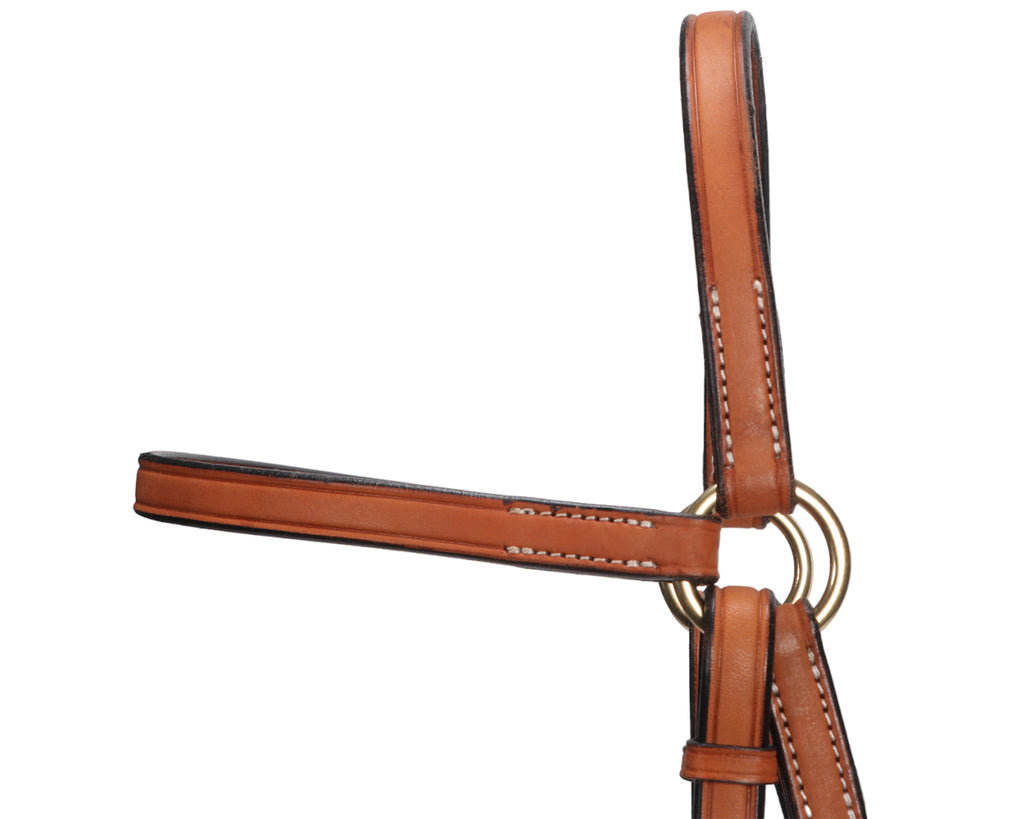 Fort Worth 5/8" Barcoo Bridle Head - Chestnut Leather