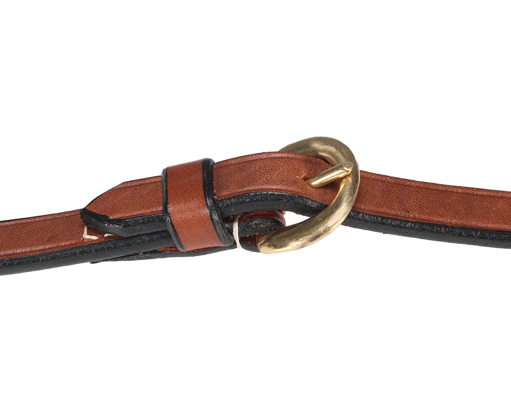 Fort Worth Barcoo Reins - 5/8" X 6' made with chestnut leather