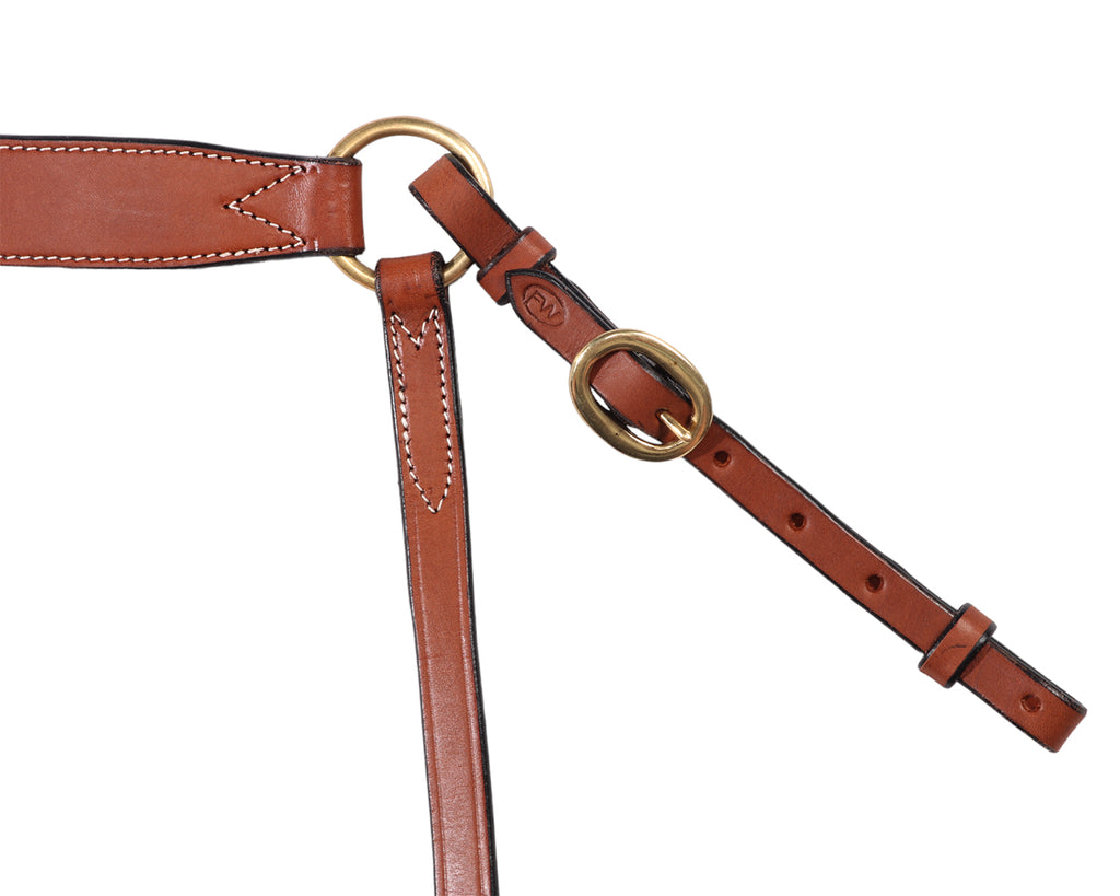 Fort Worth 5/8" Stockman's Breastplate - Chestnut Leather