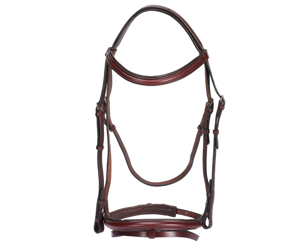 Discover the epitome of elegance and performance with the Landsborough Snaffle Bridle from Greg Grant Saddlery. Impeccably designed, this bridle combines timeless style with superior quality. Featuring a simple yet elegant plain brow-band and noseband, it allows your horse's natural beauty to shine while ensuring a comfortable fit. Shop now and experience the unparalleled craftsmanship of the Landsborough Snaffle Bridle