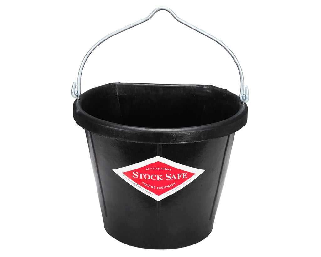 Stock-Safe Flat Back Bucket - 17L is safe for use, the toxic-free, food-grade rubber will not emit harmful carcinogenic properties