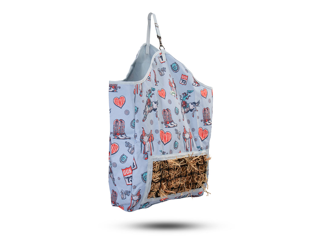 Bobby Slow Feeder Hay Bag- Punchy Western