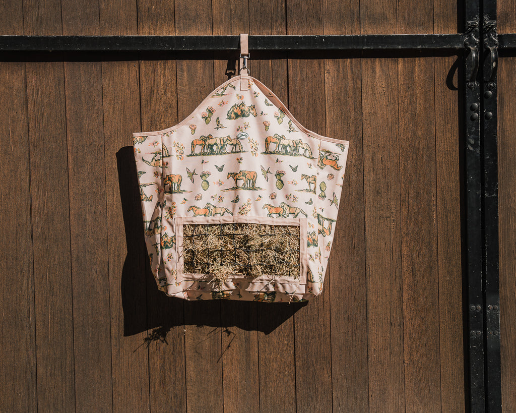 Bobby Slow Feeder Hay Bag- Wild Horses Print