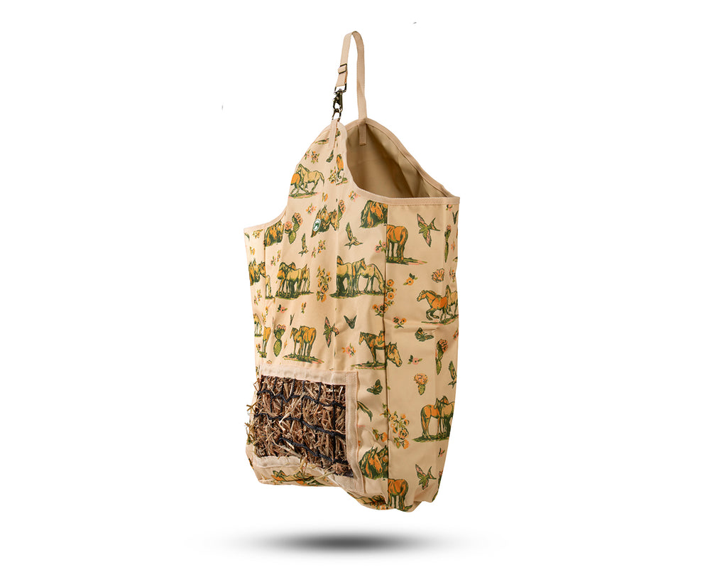 Bobby Slow Feeder Hay Bag- Wild Horses