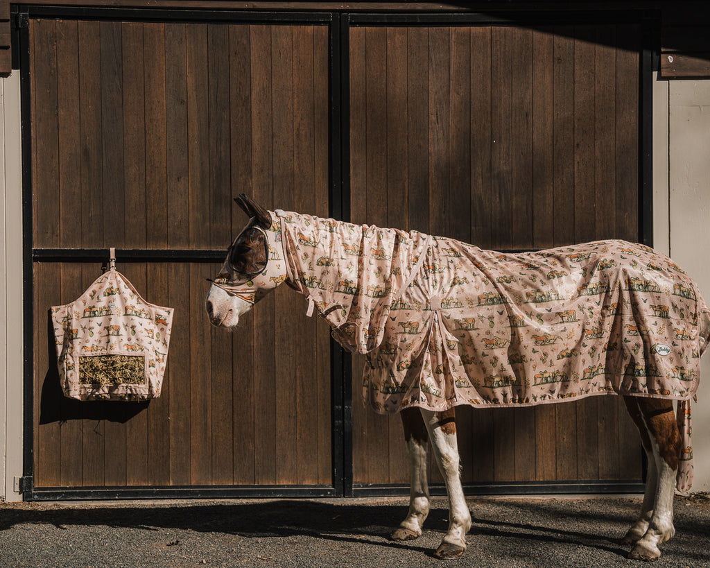 Bobby Slow Feeder Hay Bag- Wild Horses Print