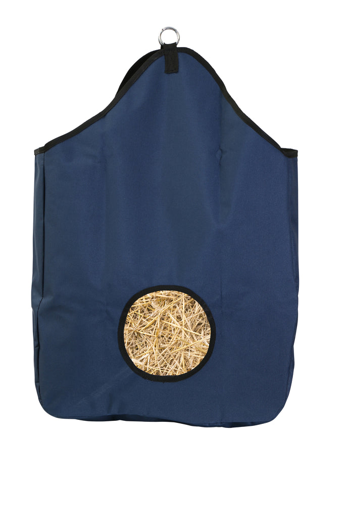GG Hay Bag Feeder Navy for feeding hay to horses and ponies