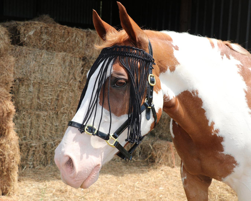 Waxed String Flyveil - Black