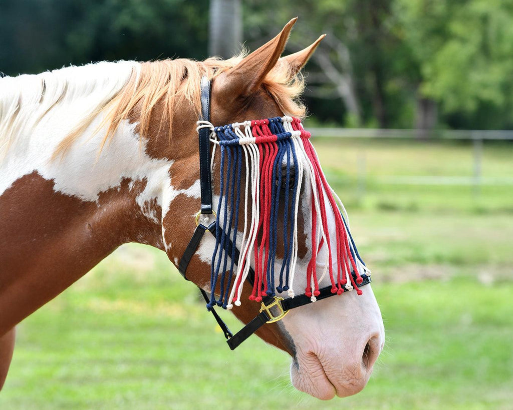 Waxed String Flyveil - Red, White & Blue