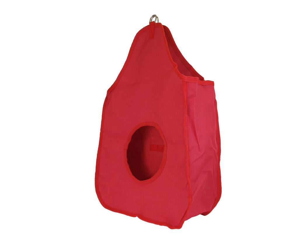 happy horse hay bag feeder with ring attachment.
