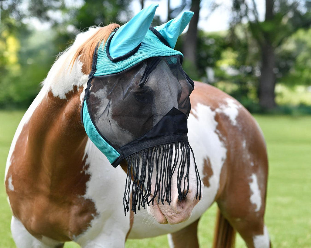 Horsemaster Fly Mask with Ears & Nose Fringe