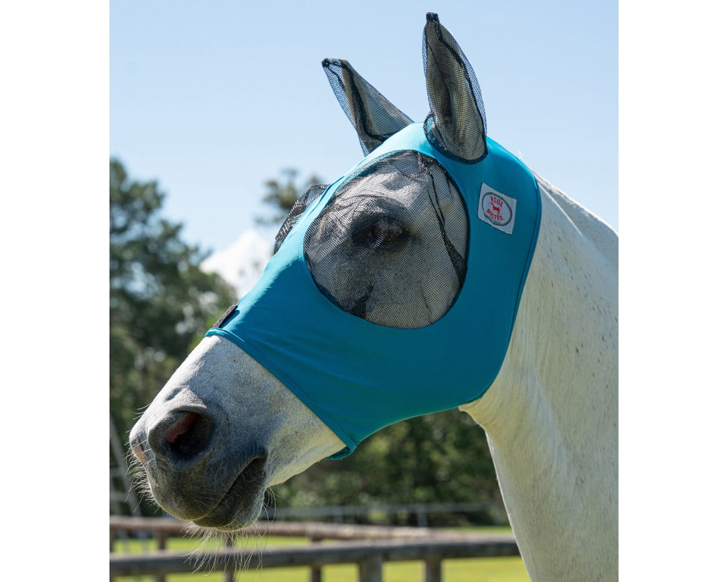 Kool Master Lycra Pull On Fly Mask in Turquoise