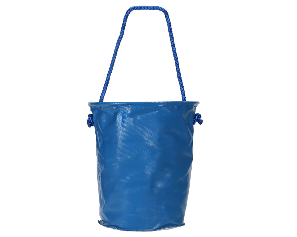 Collapsible Travel Bucket - Vinyl Coated Nylon for Travelling and Camping