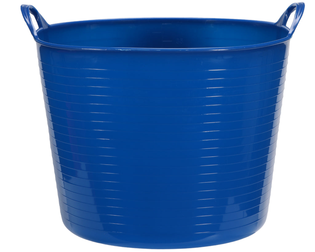 Tuffys Unbreakable Tub 42L in Blue - with extreme durability this bucket in perfect for taking to shows, stable and paddock use