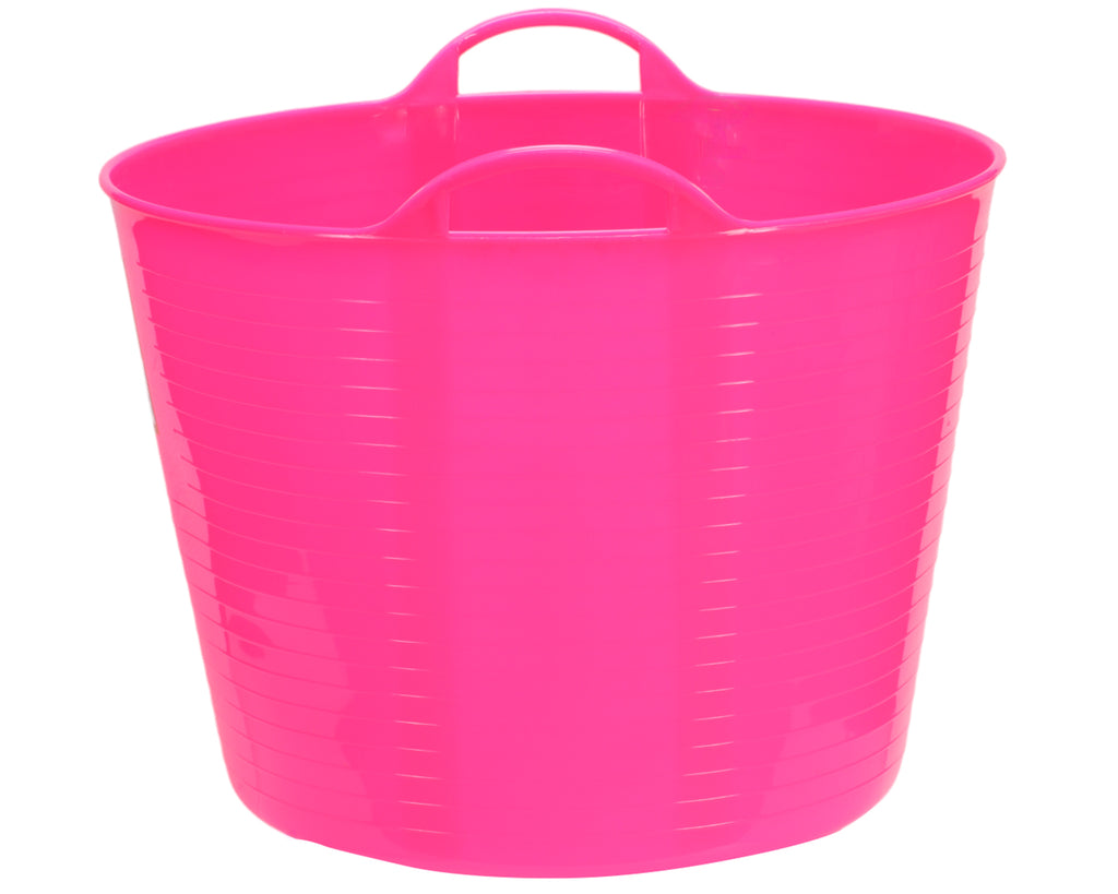 Tuffys Unbreakable Tub 42L in Pink - with extreme durability this bucket in perfect for taking to shows, stable and paddock use