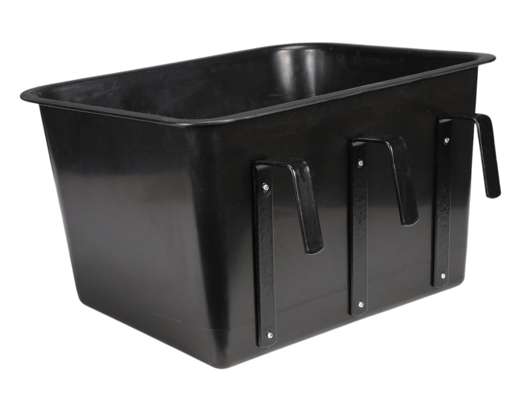 Showmaster Over-The-Fence Feeder - 35 Litres in Black