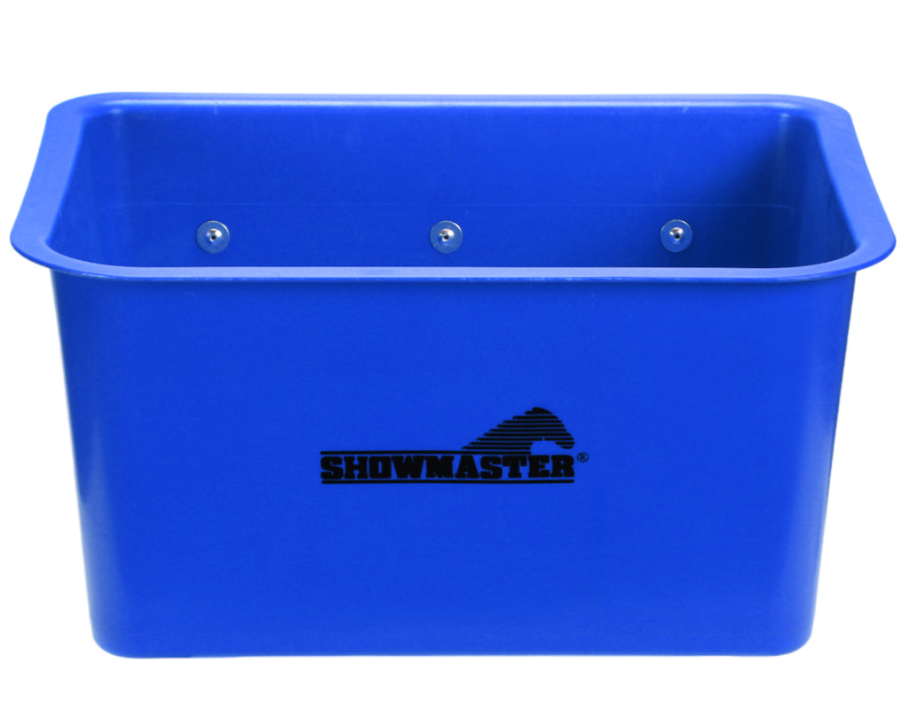 Showmaster Over-The-Fence Feeder - 35 Litres in Blue
