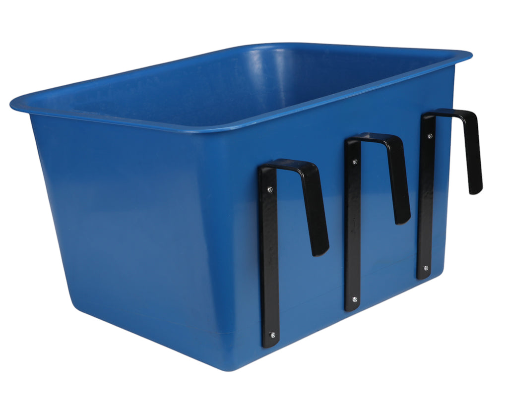 Showmaster Over-The-Fence Feeder - 35 Litres in Blue
