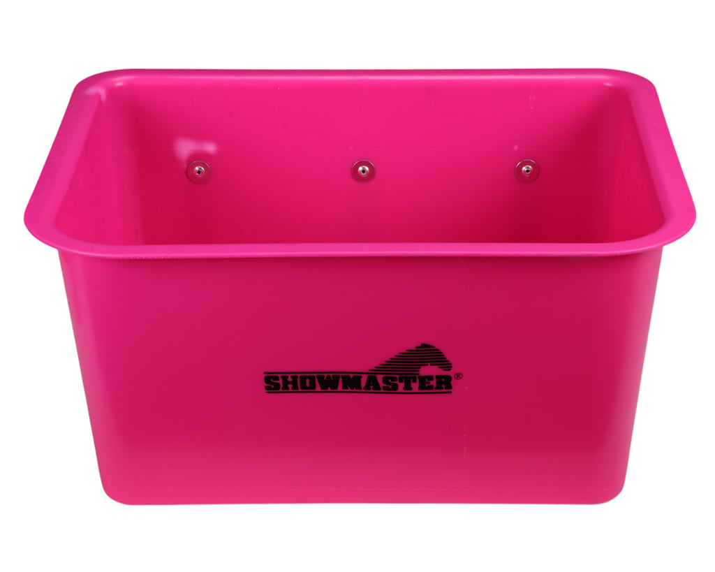 Showmaster Over-The-Fence Feeder - 35 Litres in Pink