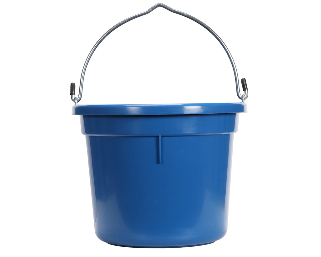 Showmaster Flat Back Bucket - Heavy Duty for use with Horses, Ponies and Livestock