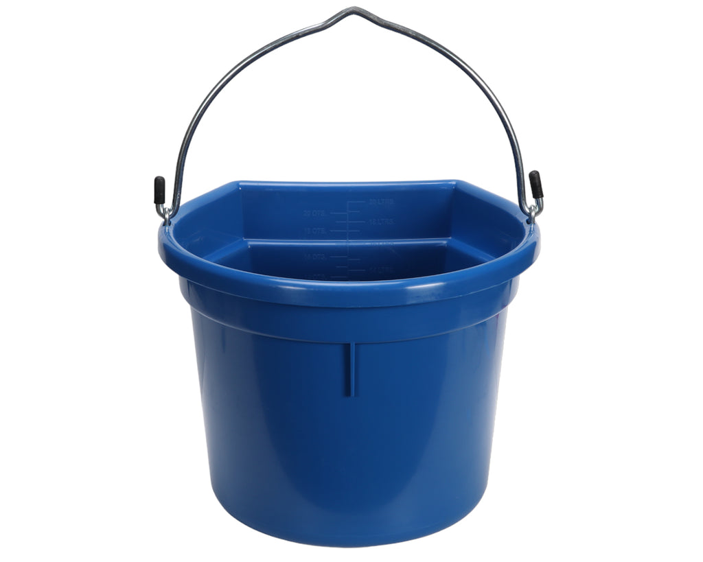 Showmaster Flat Back Bucket - Heavy Duty suitable for Stable Use
