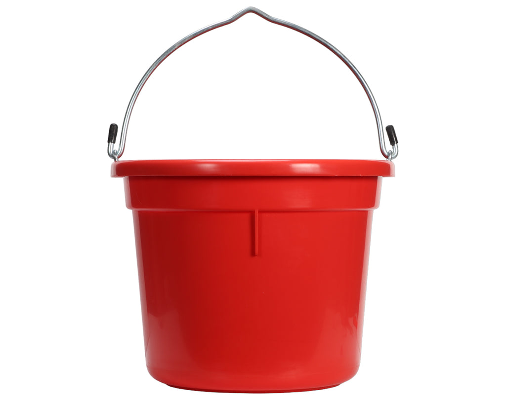 Showmaster Flat Back Bucket - Heavy Duty with Red Colouring