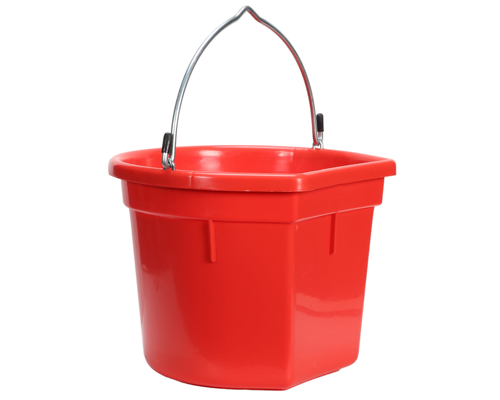Showmaster Flat Back Bucket - Heavy Duty with Galvanized Handle
