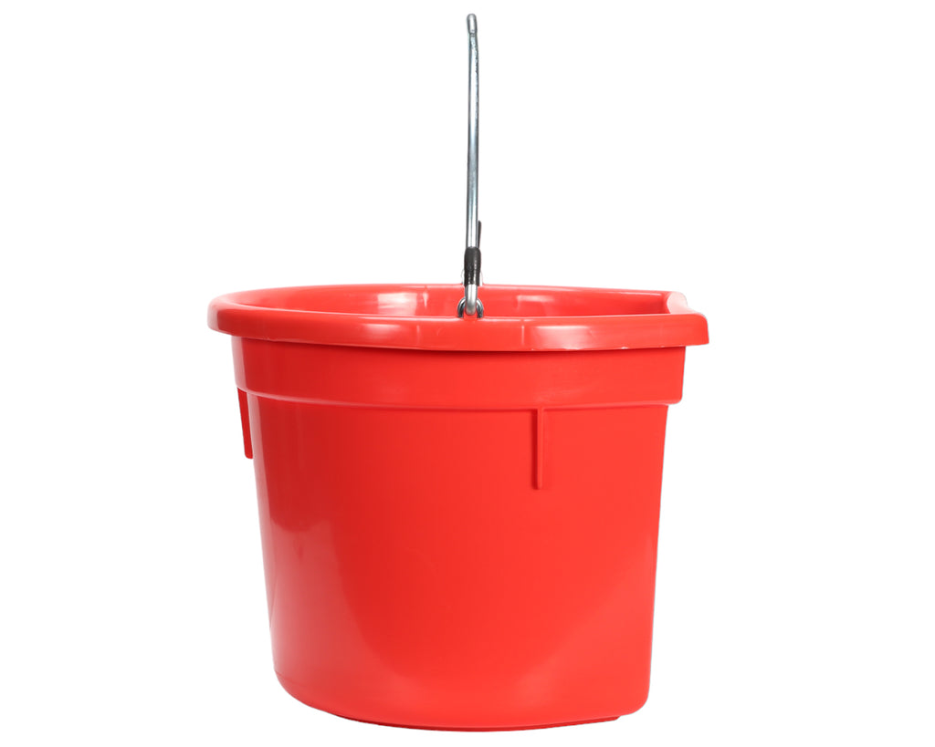 Showmaster Flat Back Bucket - Heavy Duty suitable for use with Horses, Ponies and Livestock