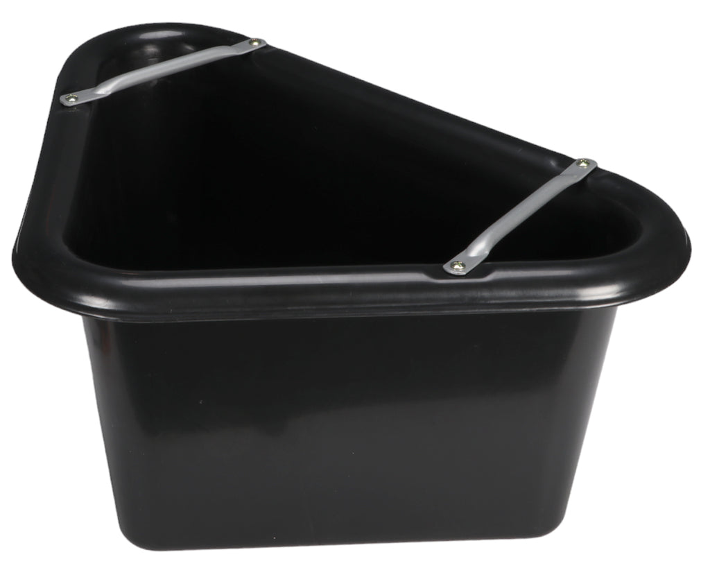 Plastic Corner Feed Tub - made from extremely durable plastic to withstand use with both horses and livestock