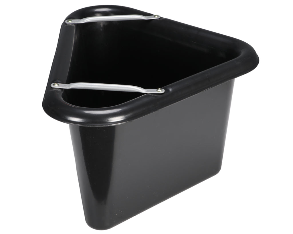 Plastic Corner Feed Tub - with tubular steel bracket