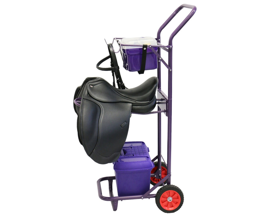 Stable & Grooming Trolley in purple helping to make preparing for ride or competition smooth and effortless