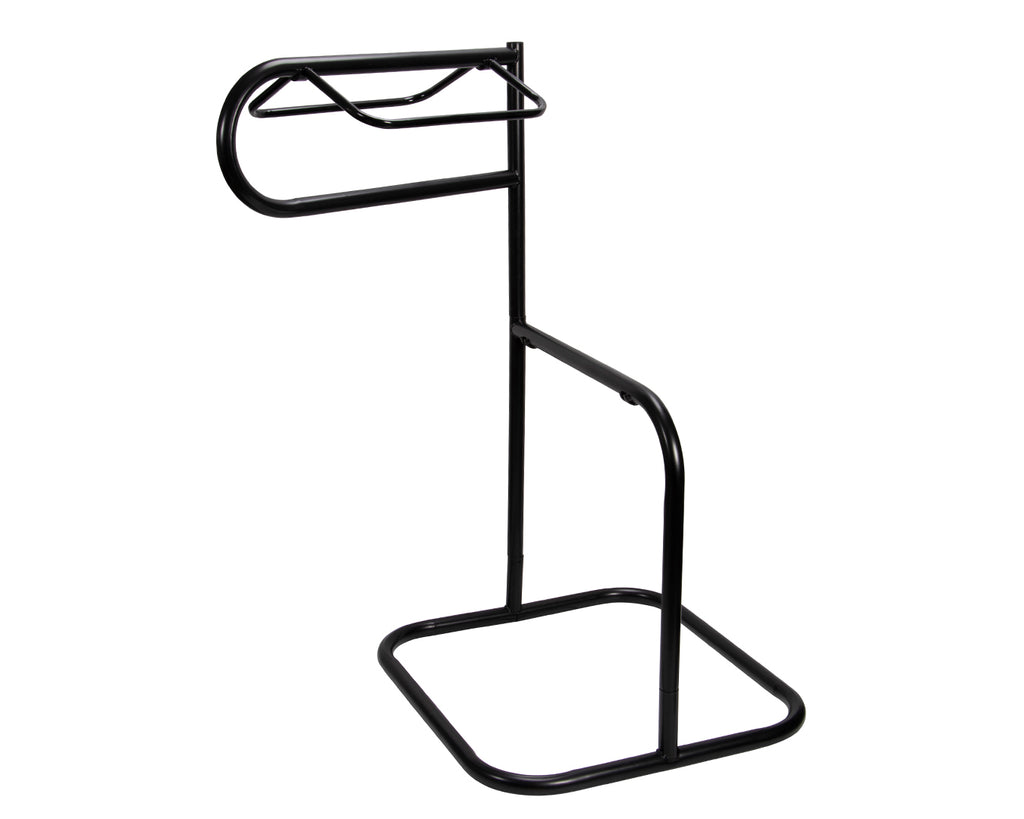 Easy-Up 3 Tier Light Portable Saddle Rack - A compact and versatile saddle rack with adjustable tier arms for organizing and storing saddles. Ideal for decluttering tack rooms.