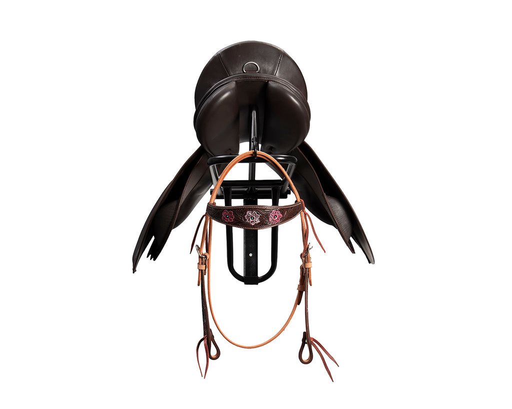 Easy-Up Fold Down Wall Mounted Saddle Rack