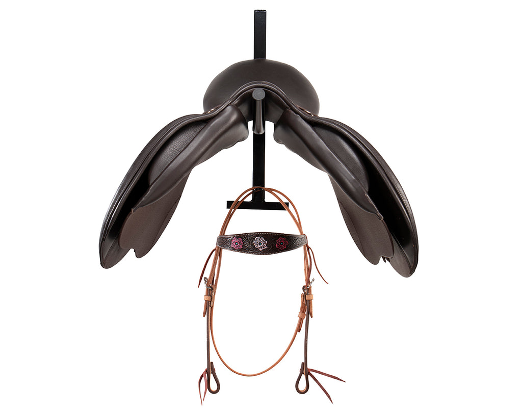 Portable Collapsible Saddle and Bridle Rack Single