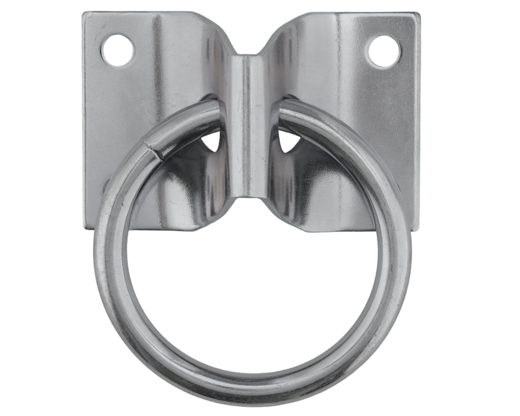 Hitching Ring w/Plate that can screw easily into the wall of any stable perfect for securing any horse or pony