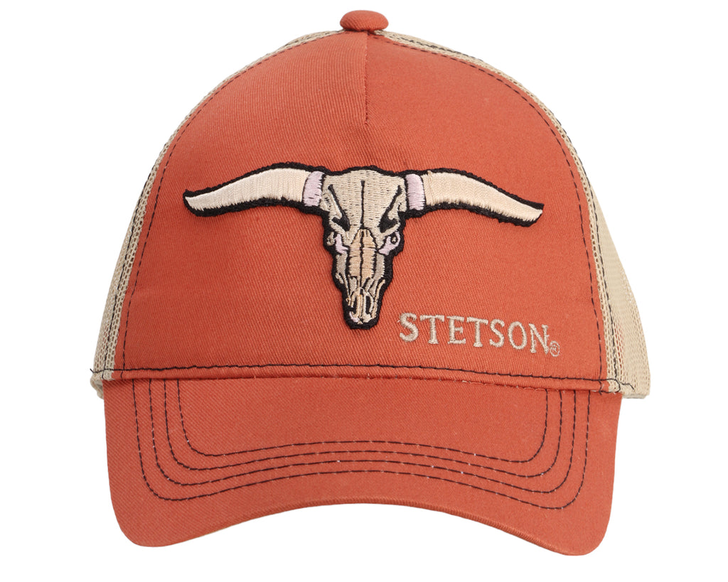 Stetson Buffalo Horns Trucker Cap - Orange